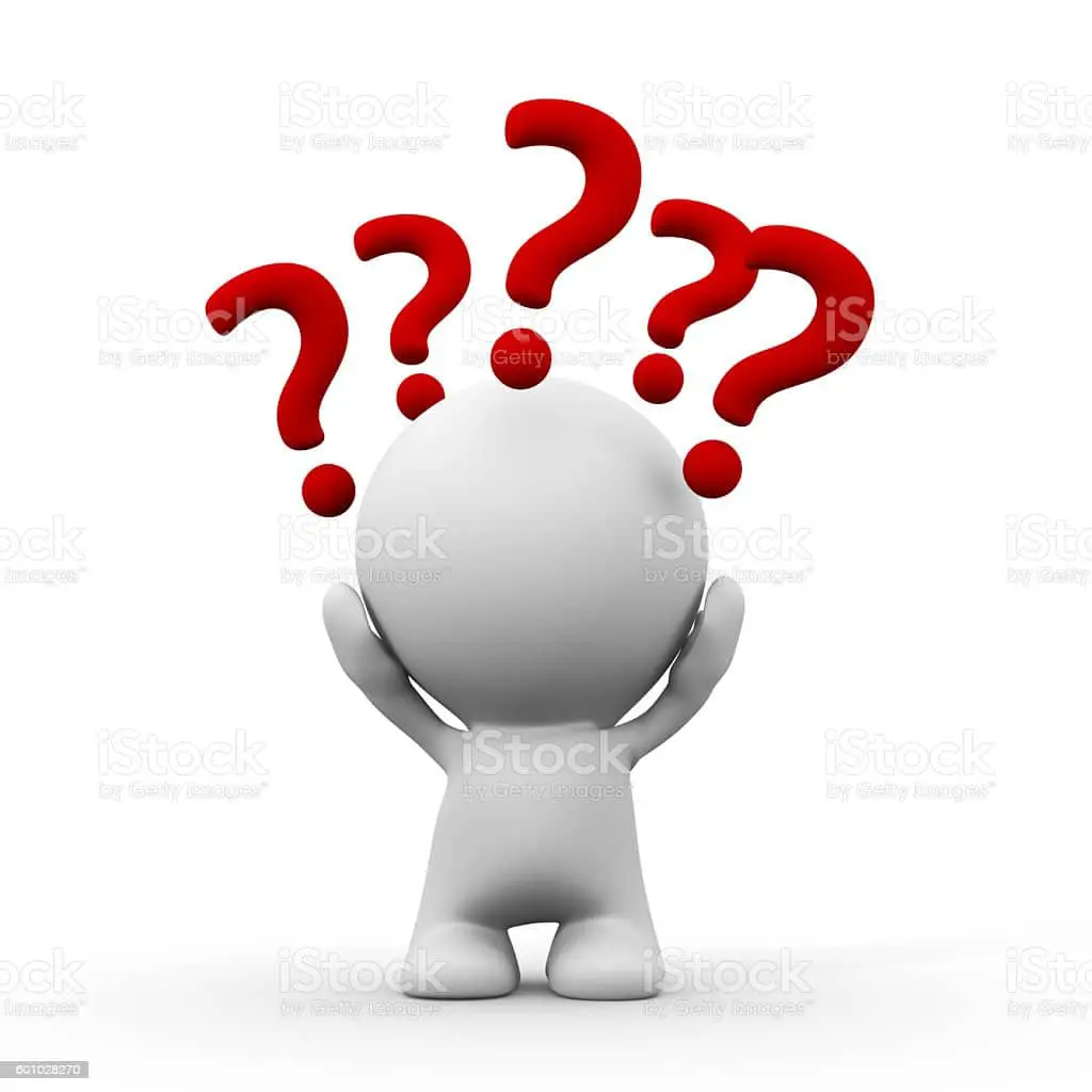White 3d Person With Question Marks Around The Head Stock Photo ...